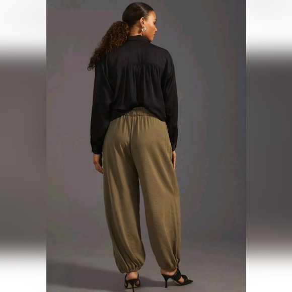 By Anthropologie Bungee Parachute Pant Sz M Green - Picture 3 of 16